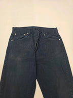 Levi's 551 Relaxed Fit Dark Blue Jeans W35 L31 Vintage Style