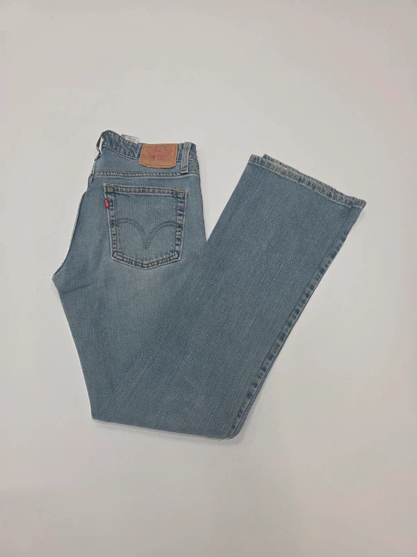 Levi's Superlow Bootcut Jeans W28 L30 Y2K Low Rise Flare Denim