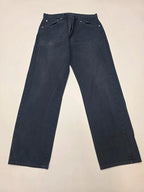 Levi's 551 Relaxed Fit Dark Blue Jeans W35 L31 Vintage Style