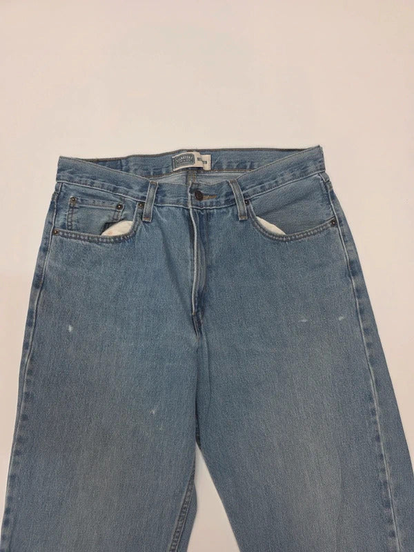 Levi Strauss Signature Relaxed Fit Jeans W34 L34 Blue Denim Men's 100% Cotton