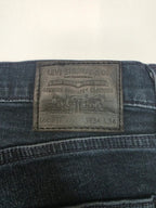 Levi's 511 Slim Fit Jeans W34 L34 Dark Wash Blue Denim Men's Made In Egypt