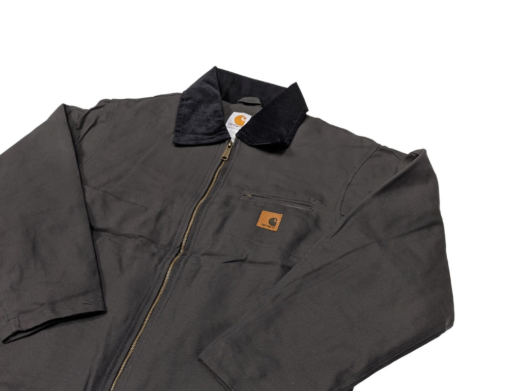 Vintage Style Carhartt Detroit Jacket: Faded Stone wash Canvas Workwear Coat