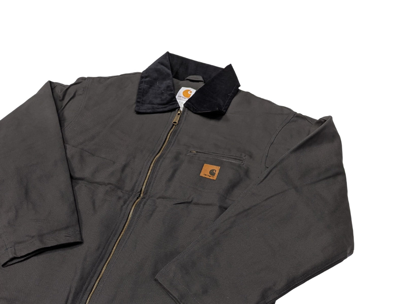 Vintage Style Carhartt Detroit Jacket: Faded Stone wash Canvas Workwear Coat