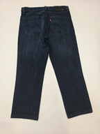Levi's 511 Slim Fit Jeans W34 L34 Dark Wash Blue Denim Men's Made In Egypt