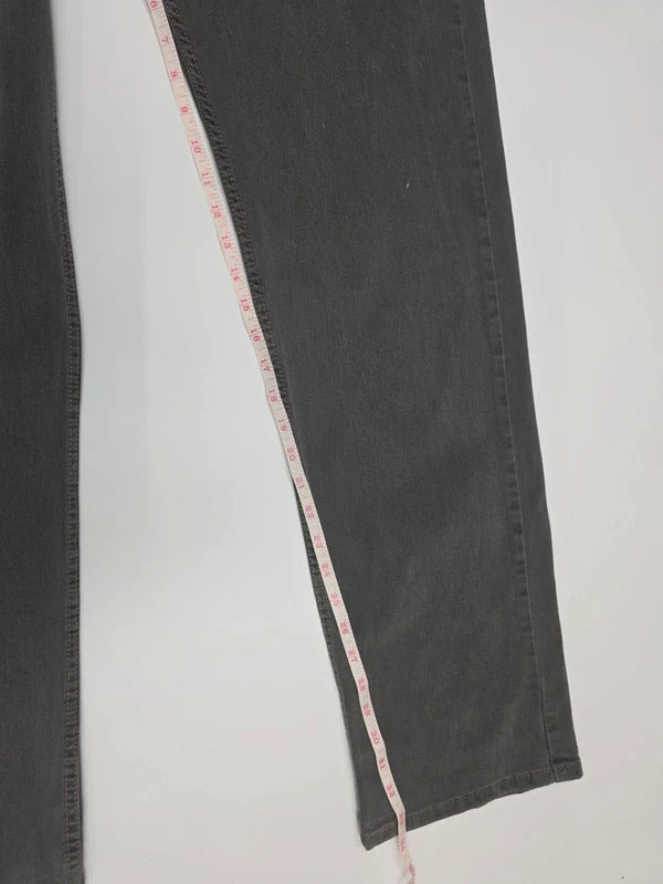 Levi's 505 Regular Fit Straight Leg Grey Jeans W38 L34 Denim