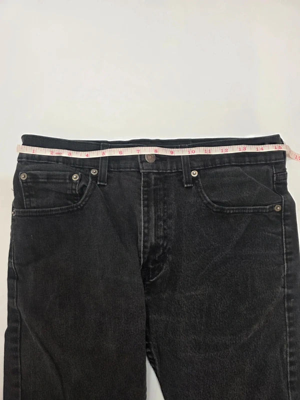Levi's 512 Slim Taper Jeans Black Denim W31 L27 Men's