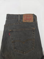 Levi's 505 Regular Fit Straight Leg Grey Jeans W38 L34 Denim