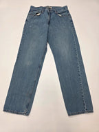 Levi Strauss Signature Relaxed Fit Jeans W34 L34 Blue Denim Men's 100% Cotton