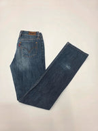 Levi's 627 Straight Fit Jeans W28 L34 Women's Blue Stretch Denim