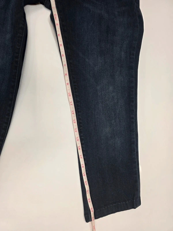 Levi's 511 Slim Fit Jeans W34 L34 Dark Wash Blue Denim Men's Made In Egypt