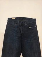 Levi's 511 Slim Fit Jeans W34 L34 Dark Wash Blue Denim Men's Made In Egypt