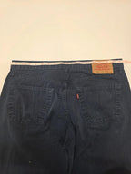Levi's 551 Relaxed Fit Dark Blue Jeans W35 L31 Vintage Style
