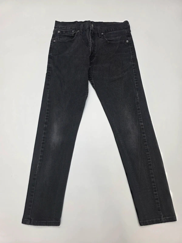 Levi's 512 Slim Taper Jeans Black Denim W31 L27 Men's