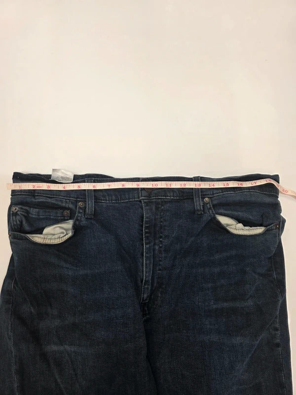 Levi's 511 Slim Fit Jeans W38 L32 Dark Blue Denim Men's Straight Leg