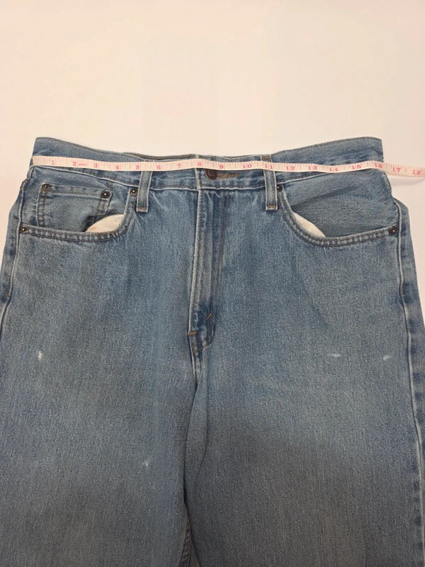 Levi Strauss Signature Relaxed Fit Jeans W34 L34 Blue Denim Men's 100% Cotton