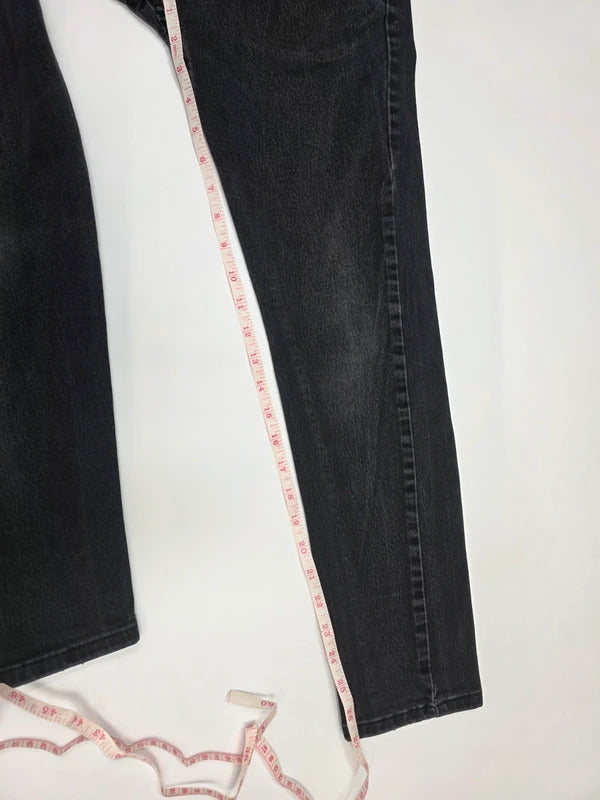 Levi's 512 Slim Taper Jeans Black Denim W31 L27 Men's