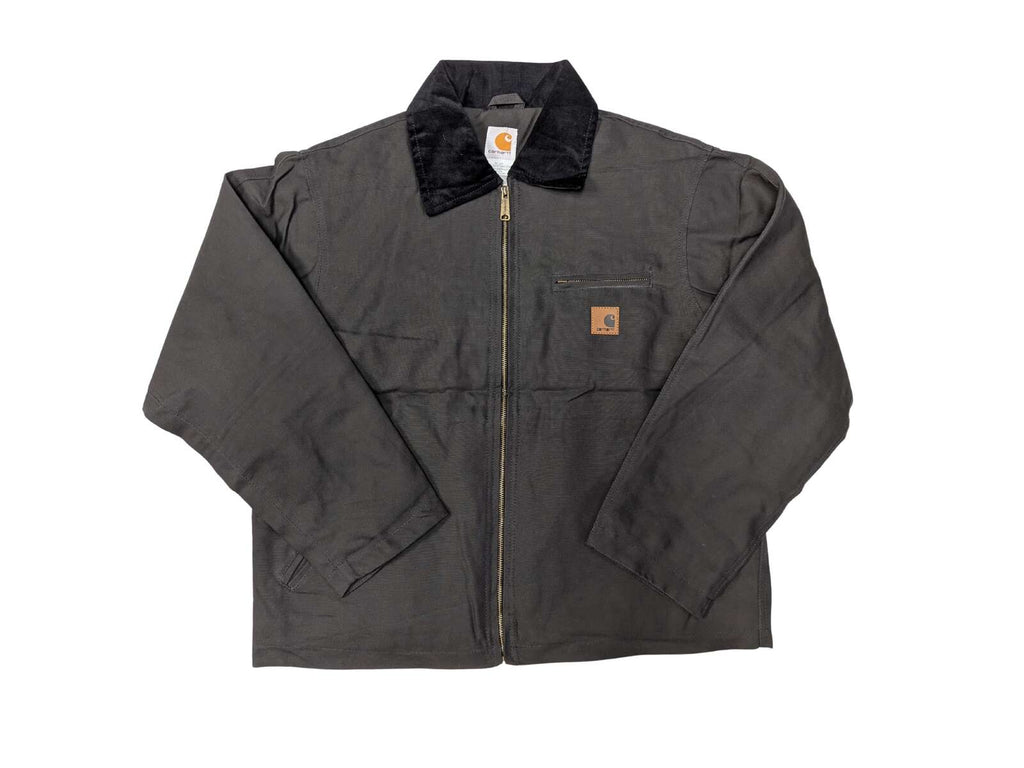 Vintage Style Carhartt Detroit Jacket: Faded Stone wash Canvas Workwear Coat