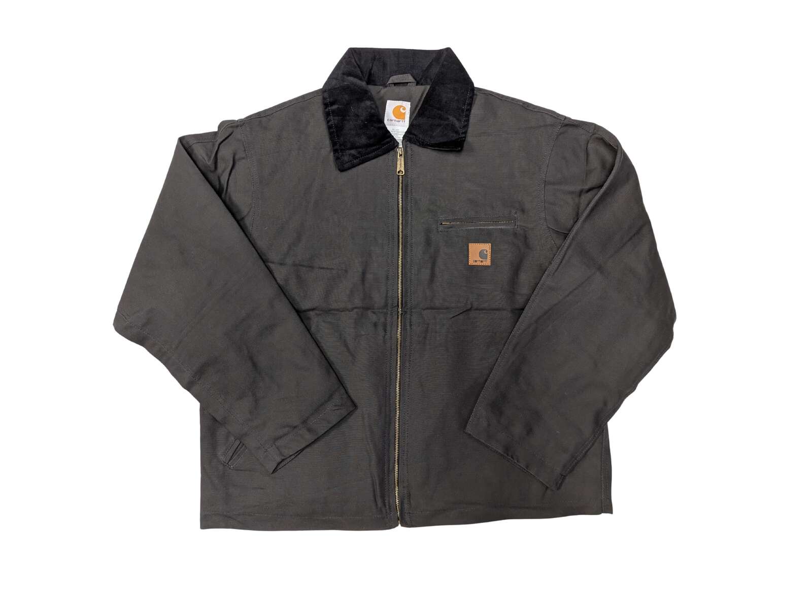 Vintage Style Carhartt Detroit Jacket: Faded Stone wash Canvas Workwear Coat